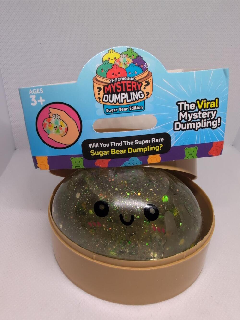 Green Yellow Glitter Filled Squishy Dumpling
